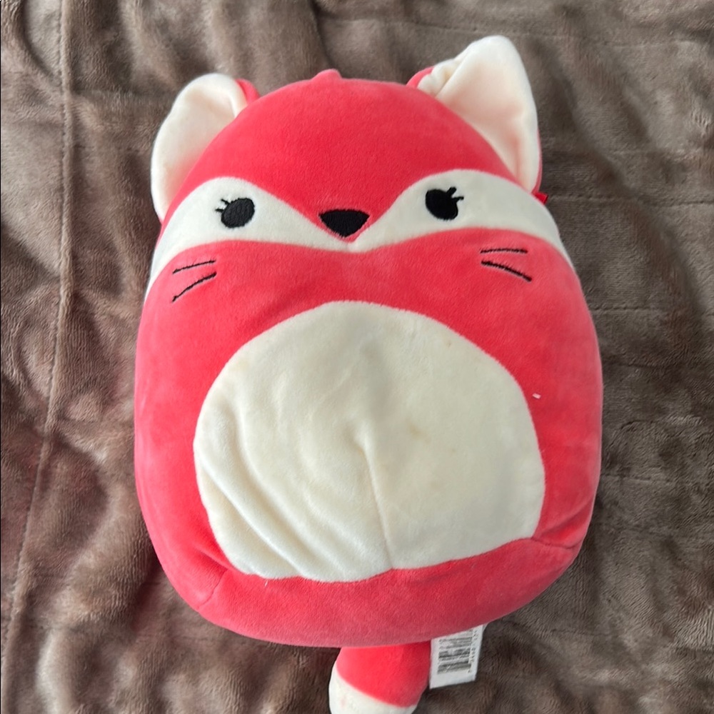 Squishmallows Red and White Fox Plush